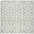 thumbnail image 6 of SAFAVIEH Cambridge Kimberly Geometric Wool Area Rug, Silver/Ivory, 8' x 10', 6 of 10