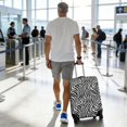 thumbnail image 5 of Stretch Luggage Cover M(22-24in)– Elastic Travel Suitcase Protector with Handle Openings & Bottom Closure, Washable Polyester Spandex Suitcases Cover, Leopard Animal Print, 5 of 5