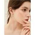thumbnail image 6 of Teardrop Jewelry Set for Women - Sterling Silver Small Teardrop Cubic Zirconia Crystal CZ Rhinestone Drop Earrings and Pendant Necklace Set for Wedding Bride Bridesmaids Mother of Bride Prom Party, 6 of 7