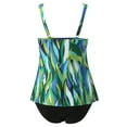 thumbnail image 6 of Wamejoo Womens Blouson Tankini Top No Bottom Loose Fit Swim Top Modest Tank Top (Green, L), 6 of 8