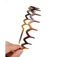 thumbnail image 4 of Juego de 2 diademas con peine para el pelo con dientes de tiburones de plástico negro en Zig Zag, 4 of 5