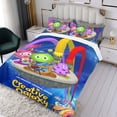 thumbnail image 3 of Galaxia Creativa Conjunto de sábanas temático, trío de piezas, cómodo y amigable con la piel, diseño único, regalo de decoración para el hogar para familiares, amigos y fans,135cm *200cm, 3 of 6