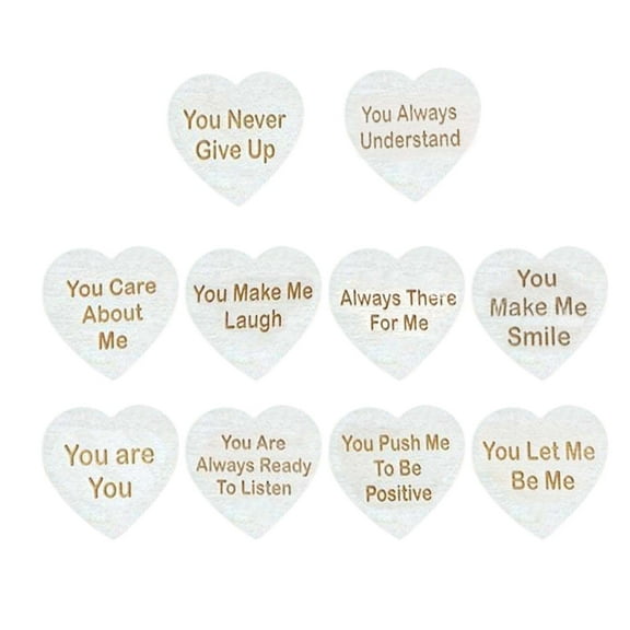YZHMYR "Why Are You My Friend" Wooden Box Heart Keepsake Gift 10 Engraved Hearts Thoughtful Personalized for Birthday Thank You Wedding Anniversary Valentine's Day Treasured Friend Gift