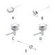 thumbnail image 2 of Toystoory Manija de descarga de inodoro, botón pulsador, contenedor de agua para dormitorio de apartamento de Hotel, repuesto de varilla, accesorios de Accesorios de baño 48 mm Toystoory HA071389-03B, 2 of 6