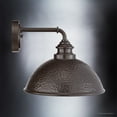 thumbnail image 4 of Luxury Industrial Outdoor Wall Sconce, 10.375''H x 12''W, with Vintage Style Elements, Farmhouse Design, Olde Bronze Finish, UHP1176, 4 of 7