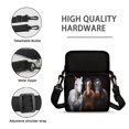 thumbnail image 7 of FUIALDOLG Crossbody Bags Three Horses Portrait Print Portable Crossbody Purse for Casual Use, Stretch Polyester Two Layer Coin Bags, 7 of 7