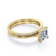 thumbnail image 3 of JeenMata Anillo Nupcial de 1,50 Quilates con Corte Princesa, Engaste en Garras y Detalles Pavé en Baño de Oro Amarillo de 18 K sobre Plata (Personaliza la Banda de Tu Anillo de Bodas), 3 of 6