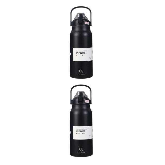 Botella de agua al vacío Naiovety Negro 1300ml 2Conjunto