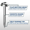 thumbnail image 2 of Kreg SML-C125-250 Pocket Screws - 1-1/4", #8 Coarse, Washer-Head, 250ct, 2 of 2