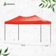 thumbnail image 2 of Carpa 3 x 4.5 m Jardimanía, Toldo Antisombra, Acero Reforzado y Lona Resistente, Portátil y Plegable rojo, 2 of 7