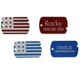 thumbnail image 3 of Custom Engraved Personalized Patriotic American Flag Military ID Pet Tag - See "About This Item" Below For Engraving Instructions, 3 of 4