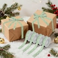 thumbnail image 7 of 5 Rolls Christmas Ribbon 1.5 inch Wide Decorative Ribbon for Gift Wrapping and Holiday Decorations Green and White Christmas Tree, 7 of 7