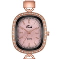 thumbnail image 3 of Reloj de cuero digital literario retro compacto ovalado con incrustaciones de diamantes para mujer Wmkox8yii  gfajkfgbkjabf1201, 3 of 3