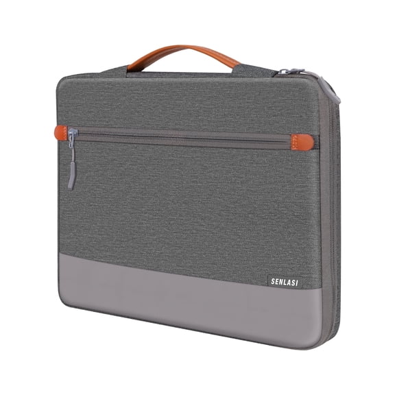 SENLASI Protective Laptop Sleeve 14 Inch Laptop Case for 14" Lenovo Thinkpad IdeaPad HP Dell Acer Notebook, MacBook Air 15 M3 M2 A3114 A2941 2023-2024 Waterproof Computer case Laptop Bag,Dark Grey