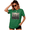 Green, variant on UNISHE Girls Will Be Girls Distressed Witch Retro Short Sleeve Graphic Tee