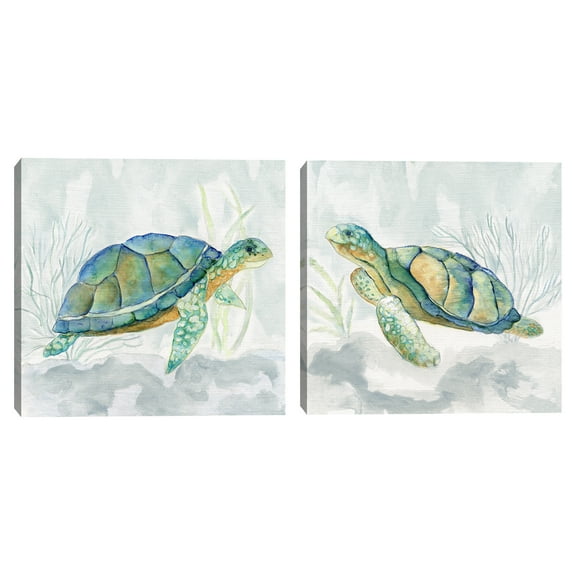 Riding the Current I & II by Tava Studios Canvas Art Print Set