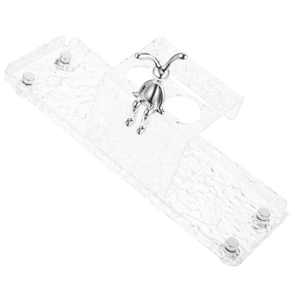 WASHWEPE Toothbrush Holders Acrylic Bathroom Organizer 1Pack