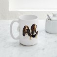 thumbnail image 5 of CafePress - Basset Hound Large Mug - 15 oz Ceramic Large White Novelty Mug, 5 of 6