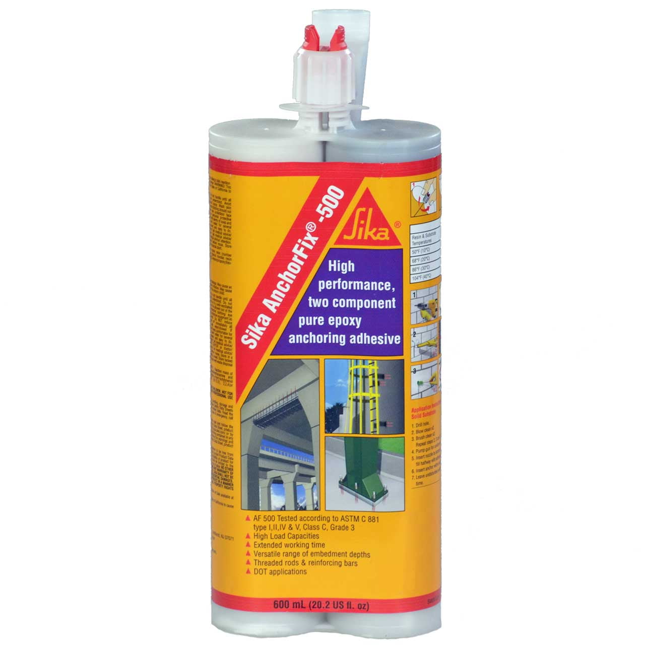 Sika AnchorFix 500 - Two Component Epoxy 20 oz, High Performance