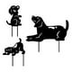 thumbnail image 1 of Silueta Animal Juego Perro Jardín Decoración Perro Negro Silueta Para Césped Camino Acera 3 Unids/Set seitruly HA035028-00, 1 of 6