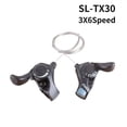 thumbnail image 2 of Shimano Tourney Sl Tx30 palanca de cambios para bicicleta 6/7s 18/21 velocidades Tx30 palanca de cambios interior Cable incluido palanca de cambios 3 velocidades, 2 of 4
