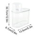 thumbnail image 3 of Food Storage Container | Food-Grade Airtight Plastic Grain Storage Tank | Moisture-Proof Sealed Snack Bucket | Pantry Organizer for Cereals Pasta Noodles | Durable Kitchen Canister | 1 Pack | Easy, 3 of 7