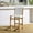 White/Natural, variant on Safavieh Arian Mid Century Mid Back Wood and Leather Stools, White/Natural