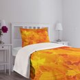 thumbnail image 5 of Ambesonne Fall Quilted Bedspread Set 2 Pcs, Maple Botany Foliage Leaf, Twin Size, Orange Yellow, 5 of 6