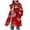 Red2, variant on Womens Coats Christmas Printed Turdown Collar Button Casual Winter Loose Long Sleeved Jacket,Coats for Women Army Green L
