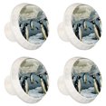 thumbnail image 2 of 4 Pcs Penguin Knobs for Kitchen Cabinet Cupboard Dresser Bookcase Drawer Pulls Handles Round Home Decor, 2 of 8