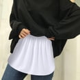 thumbnail image 3 of Birdeem Womens Layered Tiered Sheer Solid Color Extender Half Slip Plus Size Skirt, 3 of 9