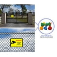 thumbnail image 5 of Mandala Crafts 24 Hour Video Surveillance Sign, Security Camera Sign, Rectangular Aluminum Warning Sign for Outdoors, Homes, Businesses, CCTV Recording 2-Pack Yellow, 5 of 6