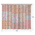 thumbnail image 5 of Pioneer Flower Floral Print Pattern Shower Curtain 84"x72" ,Bathroom Decorative Shower Curtains Set with 12 Hooks,Modern Waterproof Washable Shower Curtain, 5 of 6
