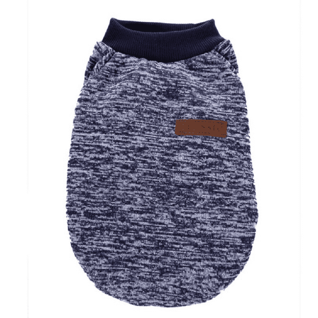 Kmbangi Chat Chien Hiver Col Rond Manches Longues Pull Chaud pour Animaux de Compagnie 2 Jambes