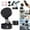 Black, variant on Magnetic Phone Holder, Upgraded With Aluminum Alloy Material, Equipped With Vacuum Suction Cup, 360 ° Rotation+Folding, Suitable for Car Screens, Bathroom Tiles and Glass