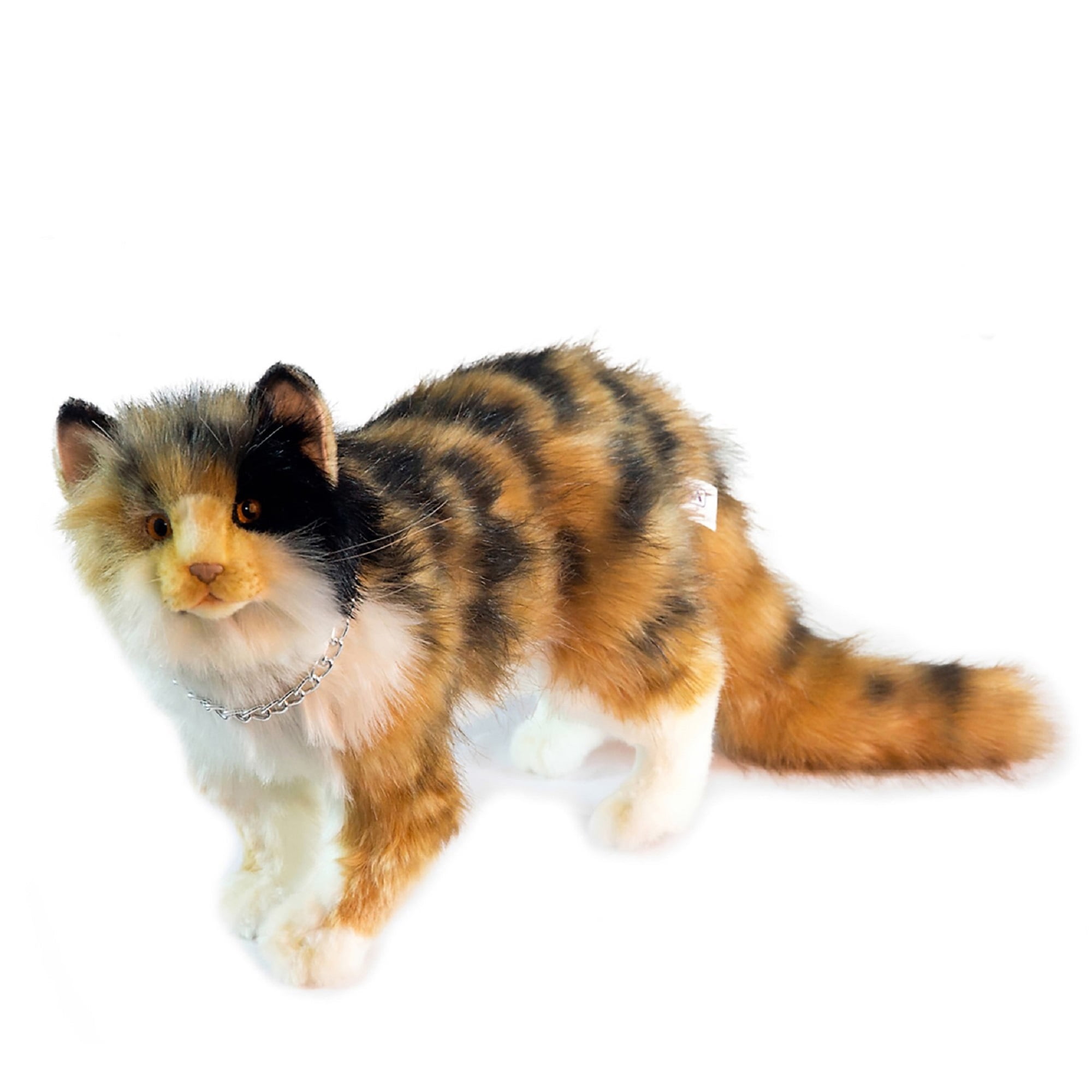 Hansa Sitting Calico Cat 7028 Plush Soft Toy Sold by Lincrafts Established 1993 