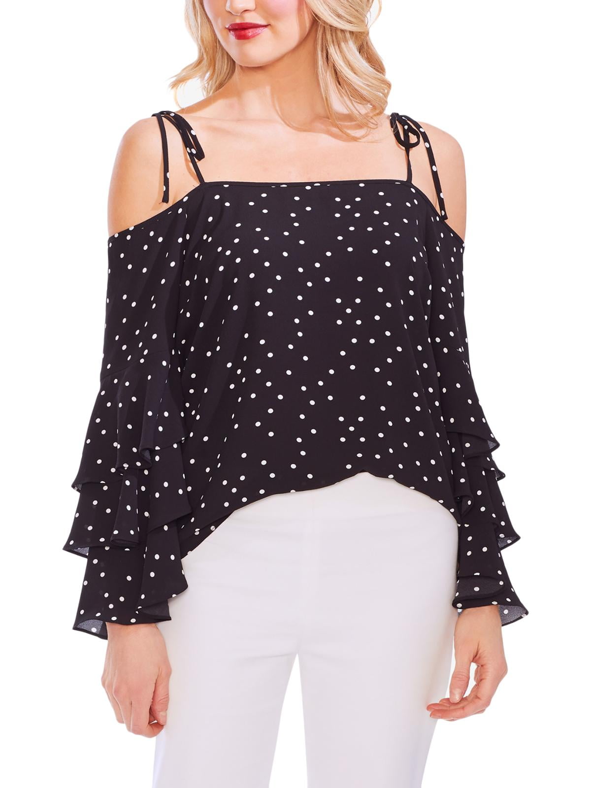 vince camuto black blouse