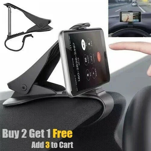KNACK- Universal Car Dashboard Mount Holder Stand Clamp Cradle Clip For Cell Phone Gps