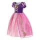thumbnail image 4 of Disfraz De Princesa Rapunzel / Tangled Vestido, Niñas Fiesta Cosplay, Vestido De Princesa Rapunzel De Pelo Largo Enredado, 4 of 5