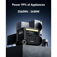 thumbnail image 3 of 2400W Output/2800W Peak SOLIX F2600 Push Button Start Solar Generator w/ 400W Solar Panels for Home Backup, Camping, RV, 3 of 6