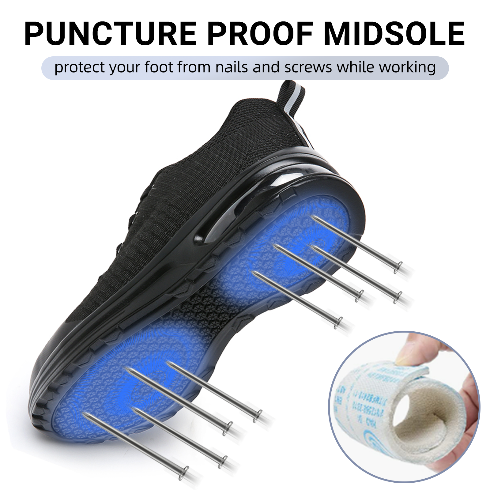 Fidabo Steel Toe Work Sneakers For Men & Women photo 5