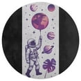 thumbnail image 3 of Outer Space Astronauts (20) Round Area Rugs for Bedroom Living Room, 5FT Soft Comfy Indoor Circle Carpets, Carpet Home Decor Floor Mat, 3 of 6