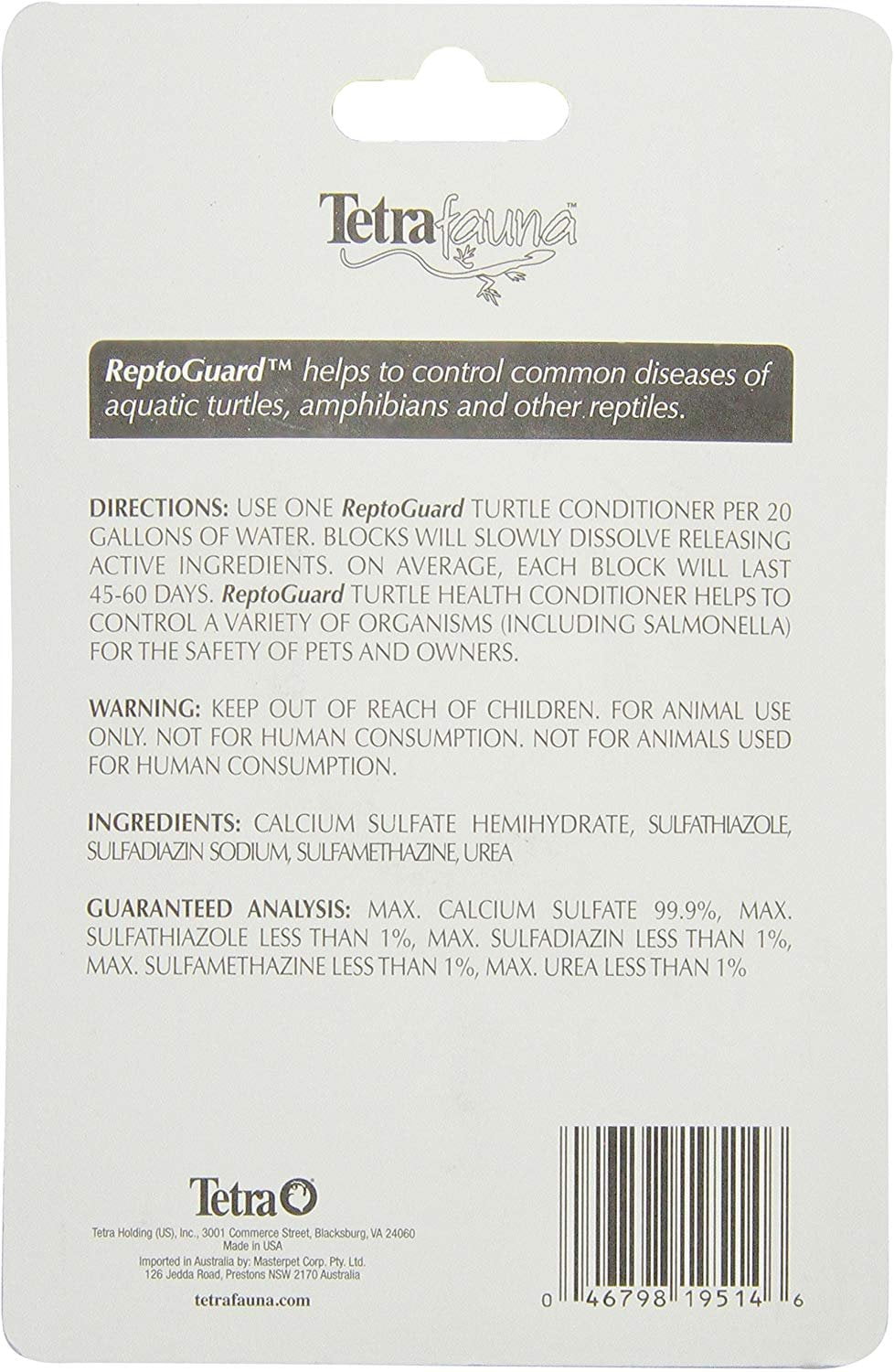 Tetra 19514 ReptoGuard Water Conditioner Block