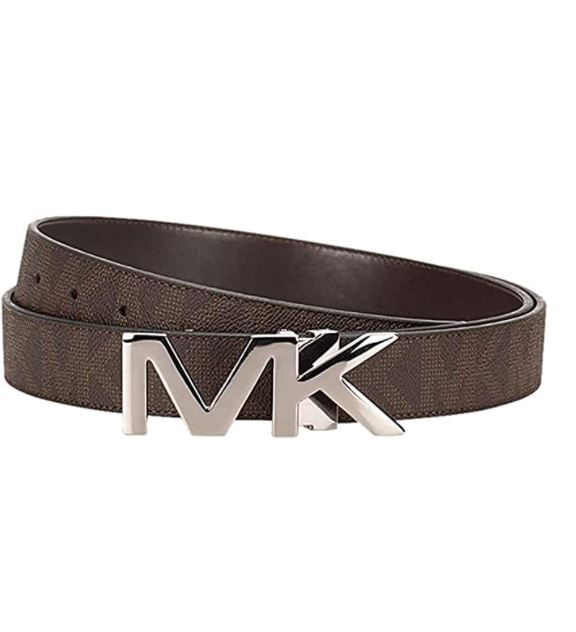Michael Kors Men's Reversible Signature Brown 4 in 1 Belt Box Set ...