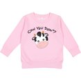 thumbnail image 2 of Inktastic Cow You Doin'? Cute Cow Toddler Sweatshirt, 2 of 4