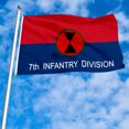 thumbnail image 2 of Dutern Double Sided Army 7th Infantry Flag Banner 3 Ply with Brass Grommets 3x5 Feet, 2 of 4