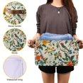 thumbnail image 3 of Yayeee 2 Pack Canvas Storage Basket with Handles for Shelves Fabric Bins Closet Organizer, Light Green Floral Pattern, 3 of 8