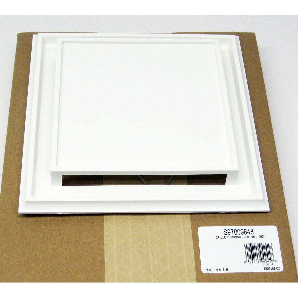 Broan Nutone S97009648 Grill Bath Fan Cover for 681, 682