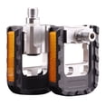 thumbnail image 4 of Reflective Safety Features on Foldable Bike Pedals 9/16 Inch for E Bikes Silver, 4 of 8