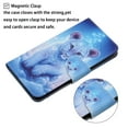 thumbnail image 2 of Feishell Colorful Pattern Wallet Case for Samsung Galaxy A14 5G 6.6 inch,for Women Men,Shockproof Magnetic Clasp Flip Stand Credit Card Slots Phone Case with Wrist Strap,Leopard, 2 of 7
